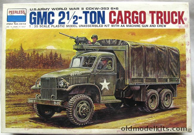 Peerless 1/35 GMC 2 1/2 Ton Cargo Truck CCKW-353 6x6, 3514 plastic model kit